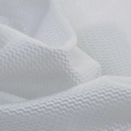 Elastic fabric white